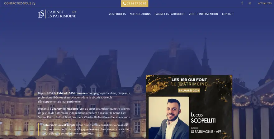 Site Cabinet LS Patrimoine — Gestion de patrimoine